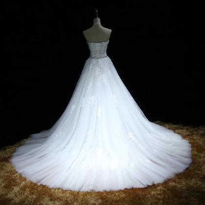 Xw33 Sweetheart Full Lace Mermaid Wedding Dress..