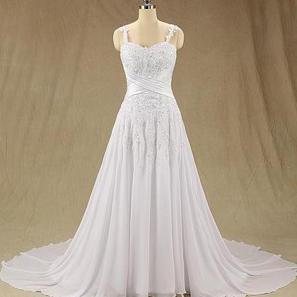 Xw150 A Line Long Lace Wedding Dress,lace Wedding..