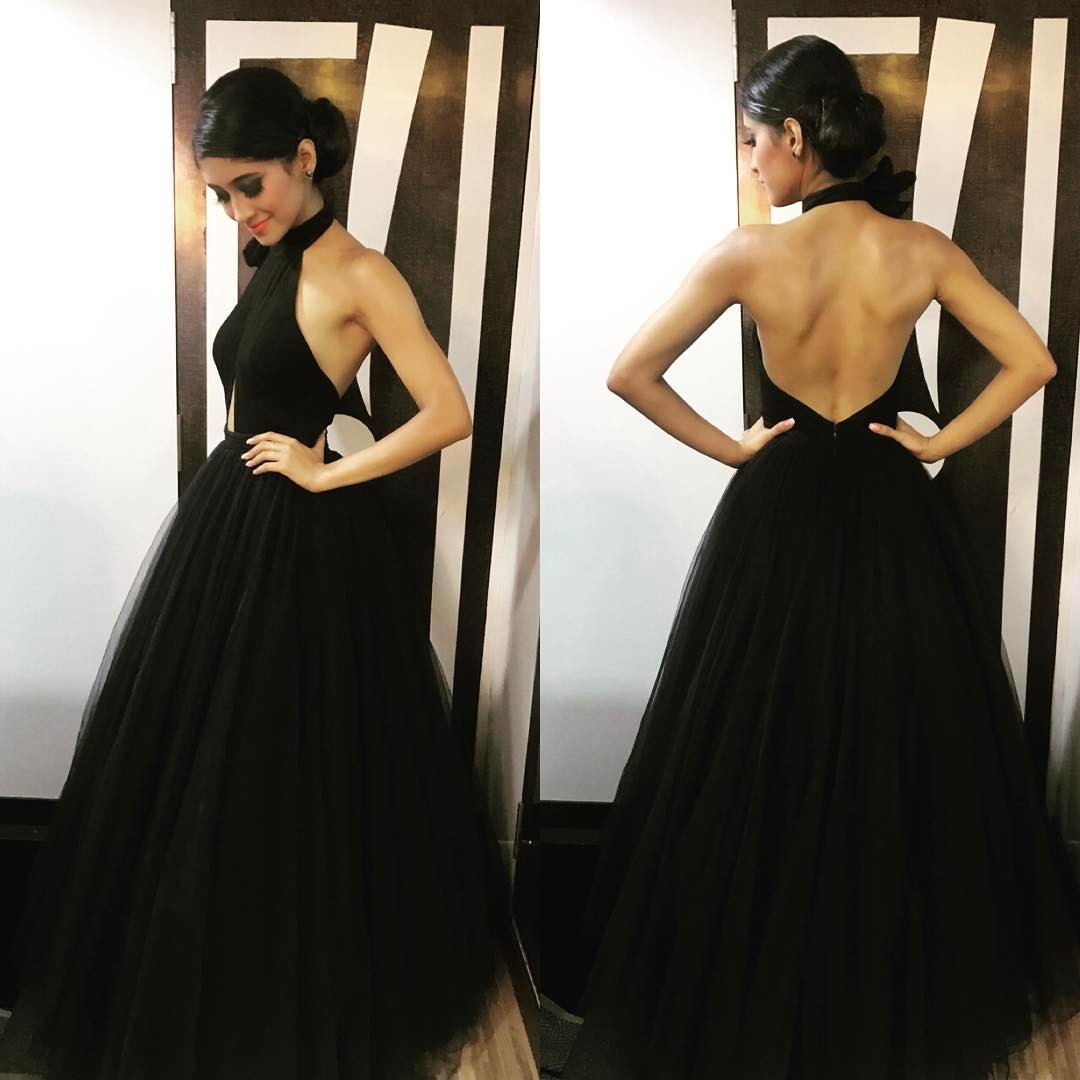 Black Halter Neck Black Tulle Prom Dress Backless Prom Dress Tulle