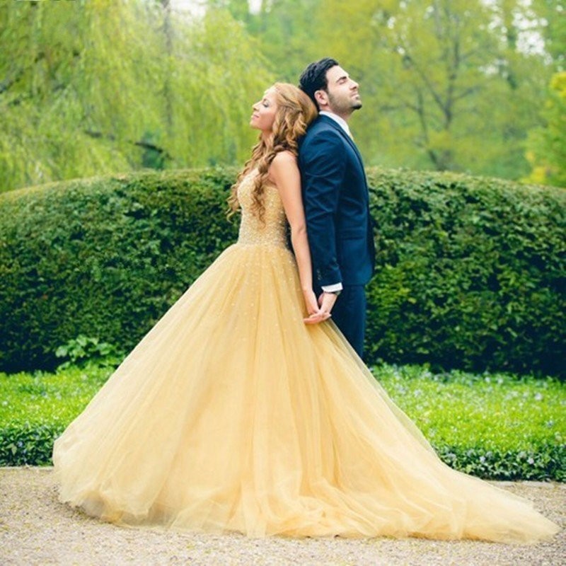 beautiful yellow prom dresses