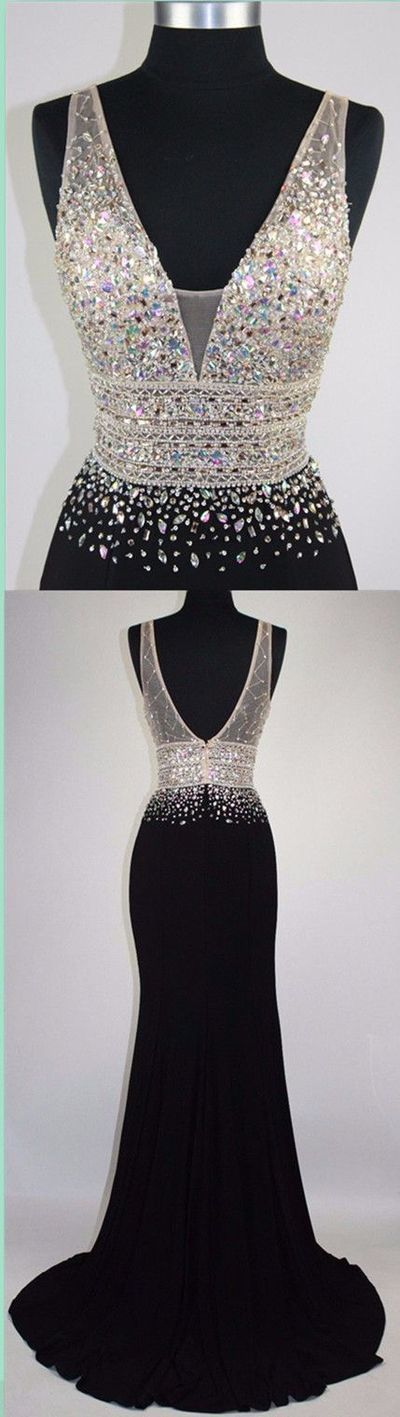 F284 Black Sleeveless Prom Dress, Sexy Prom Dress,long Prom Dresses,evening Formal Dress,long Evening Formal Dress