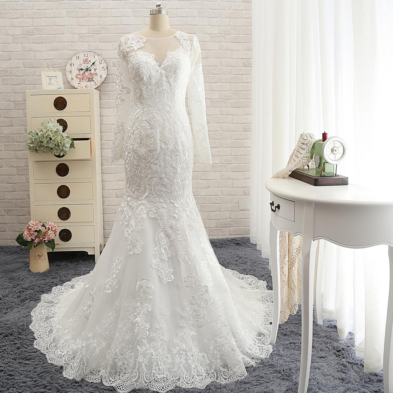 full lace mermaid wedding dress