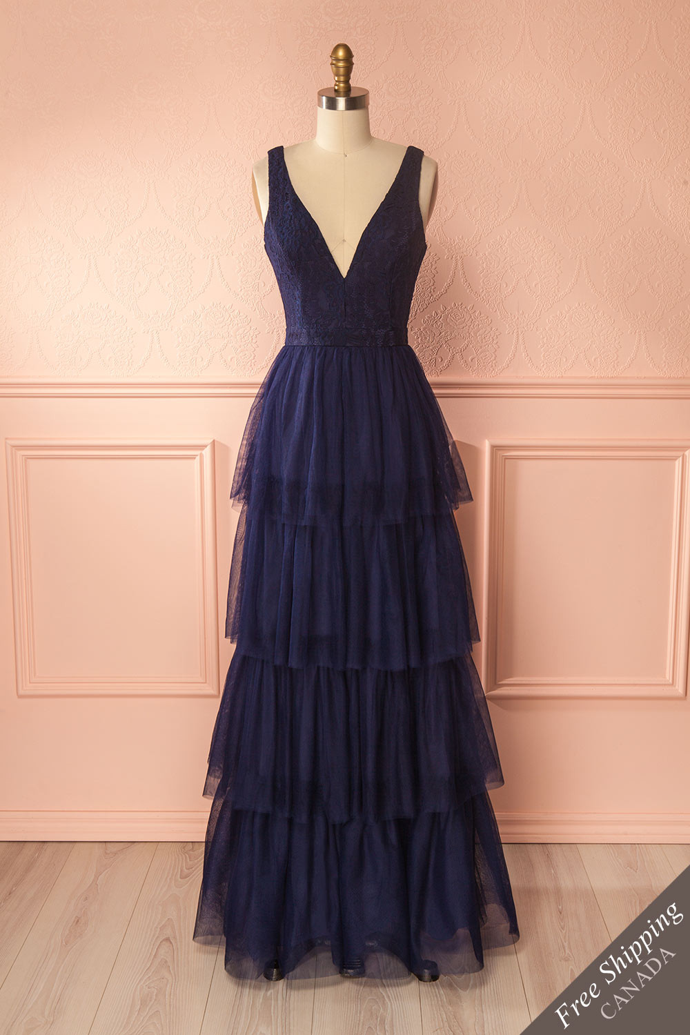Deep V Neck A Line Long Tulle Navy Blue Lace Top Evening Dress,long Tulle Grey Lace Top Prom Dress,wedding Party Dress,a Line Long Tulle