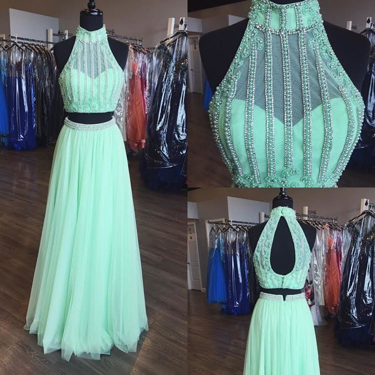 mint green prom dresses 2018