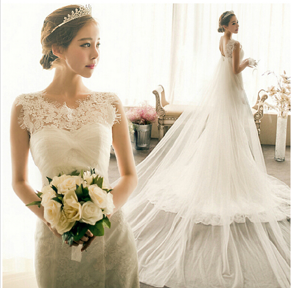W1208 Fashion Luxury Lace Fishtail Trailing Word Shoulder Elegant And Beautiful Wedding Dress Mermaid Bridal Gown