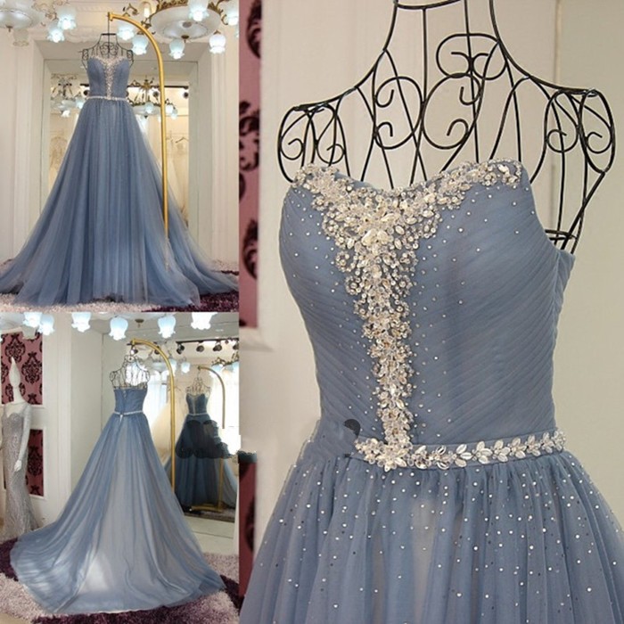 dusty blue homecoming dress