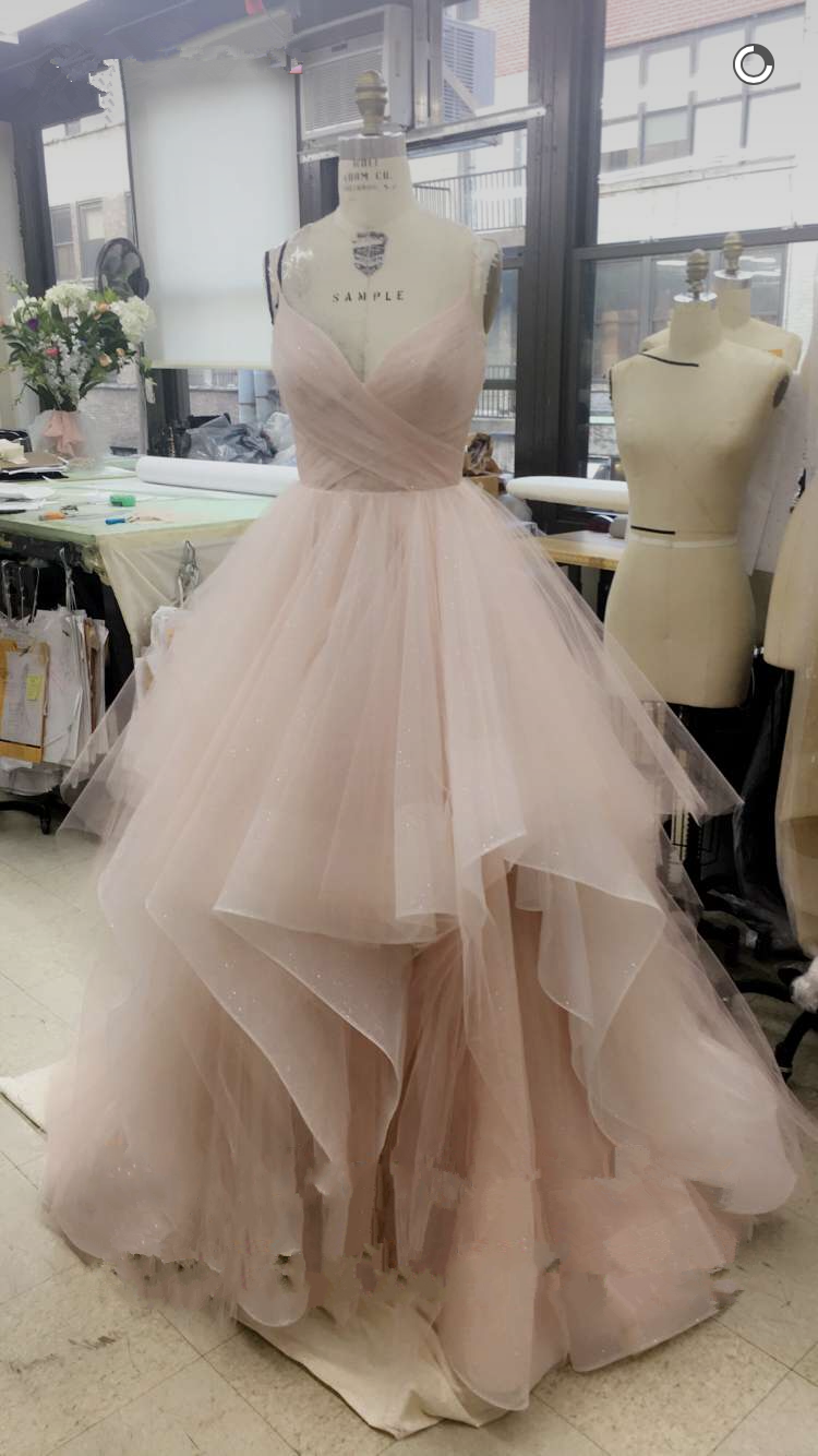 plus size tulle prom dress