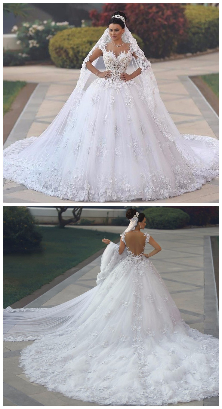luxury wedding gown