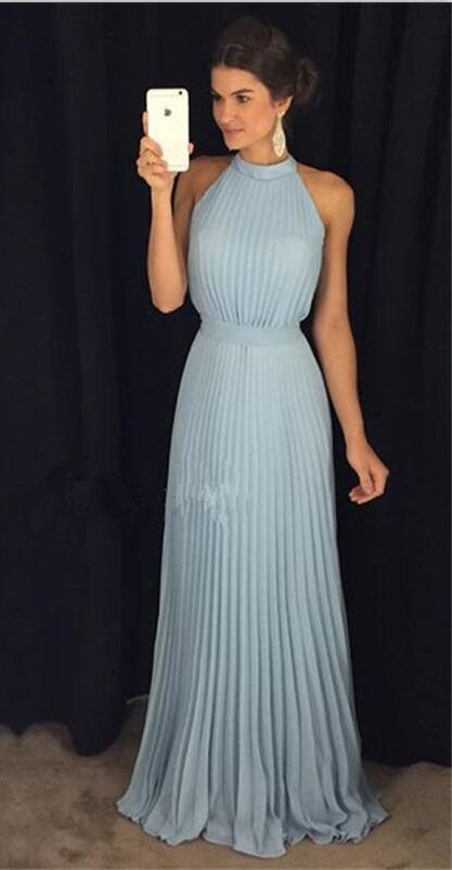 long pleated formal dresses