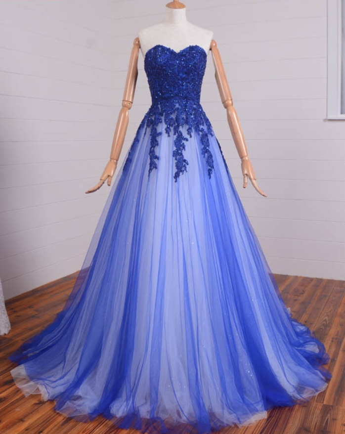 P1153 Sexy Long Lace Evening Dresses Party Beaded A Line Sweetheart Women Formal Evening Gowns Dresses,a Line Long Tulle Lace Prom Dress,a Line