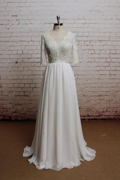 Burgundy Long-sleeved Dress The Bride Married Toast Wedding Dress 2016 ...